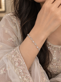 Crystal Vine Silver Bracelet