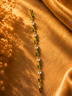 Golden Emerald Vine Bracelet