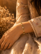 Golden Emerald Vine Bracelet