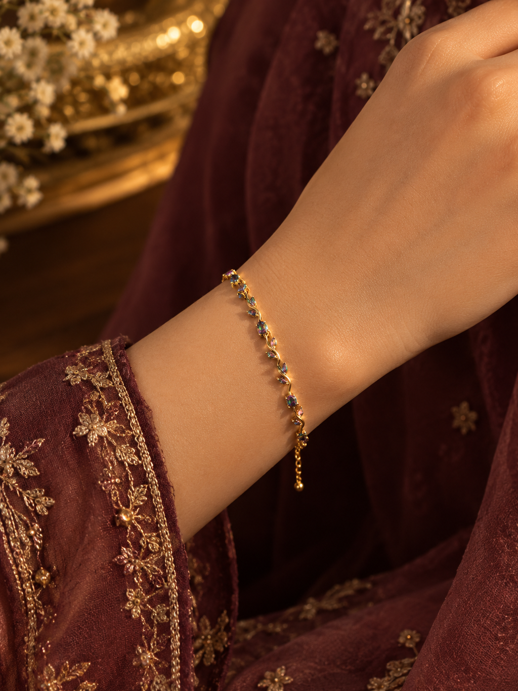 Golden Vine Mystic Bracelet - Adjustable