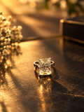 Emerald-Cut Vine Ring