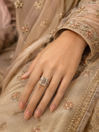 Emerald-Cut Vine Ring