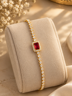 Ruby Radiance Tennis Bracelet